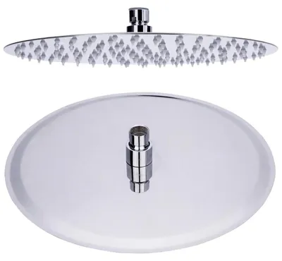 Obrázek produktu pro Dešťová sprcha z leštěné nerezové oceli Dešťová sprchová hlavice Sprchová hlavice Hlavová sprcha Plochá Ø20 cm Sanlingo