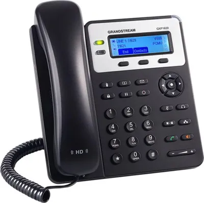 Obrázok produktu pre Grandstream Networks GXP1620, DECT telefón, Hlasitý odposluch, 500 položky, Čierna
