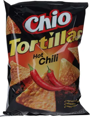 Produktbild von Chio Tortilla Chips Hot Chili 110g -MHD 01.05.2023