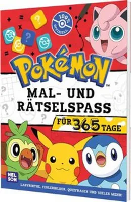 Produktbild von Pokémon Activity-Buch: Mal- und Rätselspaß für 365 Tage