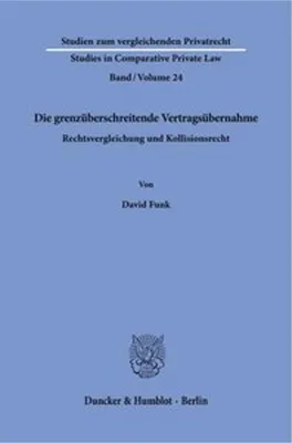 Obrázek produktu pro Die grenzüberschreitende Vertragsübernahme