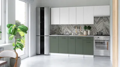 Obrázek produktu pro Kuchyňská linka ALIMOS 240cm Bílá + olive