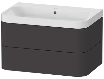 Produktbild von DURAVIT HP4347N8080 WTU m. Happy D.2 Plus, 2 SchK., ohne
