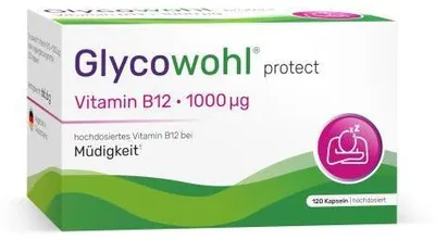 Zdjęcie produktu dla Glycowohl Witamina B12 1000 μg wysoka dawka wegańskie kaps. 120 kaps
