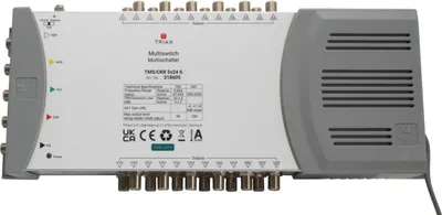 Produktbild von Triax 318605, 5 Eingänge, 24 Ausgänge, 950 - 2200 MHz, 47 - 694 MHz, 1.0, 2.0, 180 - 264 V