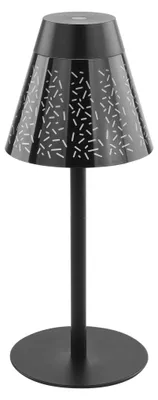LED stolní lampa GRACE, nabíjecí, černá