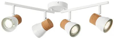 Productafbeelding van Kurken plafondspot Moka 4-lichts
