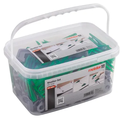 Produktbild von Meister Nivelliersystem für Fliesen 351-teilig Fliesendicke 7-15 mm Mit Zugzange Clips