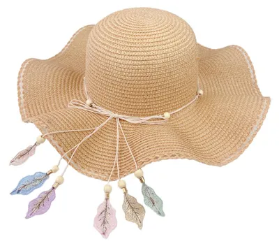 Produktbild von Damen-Sonnenhut, UV-Schutz-Strandhut, Strohhut mit breiter Krempe, Sommerhut für Damen, faltbar für Urlaub und Strand