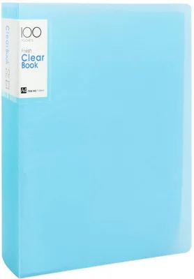 Produktbild von A4 Präsentationsmappe blau mit 100 Einsteckhüllen