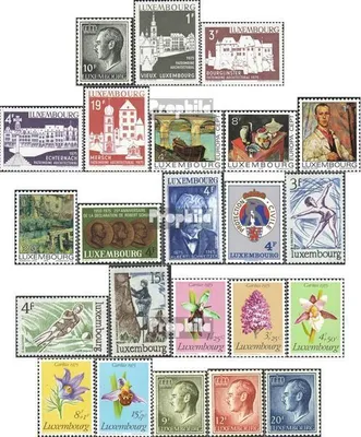 Produktbild von Briefmarken Luxemburg 1975 Mi 899-921 (kompl.Ausg.) Jahrgang 1975 komplett postfrisch Freimarke