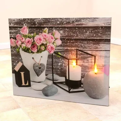 Obrázok produktu pre Nástenná maľba Láska - 2 LED, 40 x 50 cm