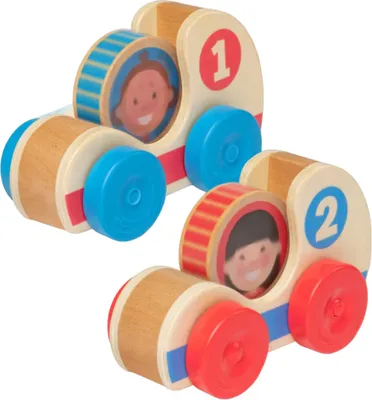 Immagine prodotto di Auto da corsa in legno Melissa & Doug - Giocattolo per bambini - Giocattolo per lo sviluppo