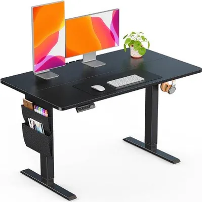 Produktbild von Elektrisches Sitz-Stabüro 100 x 60 cm - Verstellbar in Höhe, mit Tragtas, für Heimarbeit