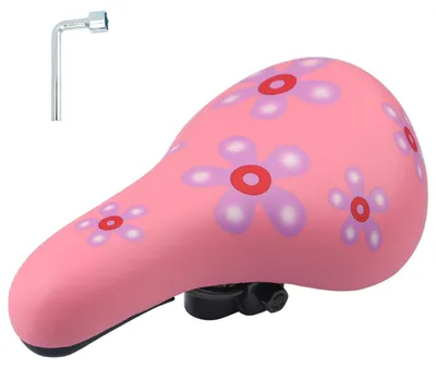 Imagen del producto de Asiento para bicicleta infantil, extra suave, resistente al agua, con revestimiento antideslizante, cojín de asiento ancho, para bicicletas de 12 a 20 pulgadas