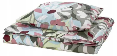 Produktbild von IKEA KORSKOVALL Bettwäsche-Set Blumenmuster 150x200 cm