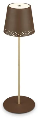 Immagine prodotto di Lampada da tavolo a LED a batteria lampada da tavolo regolabile IP44 marrone oro RGB interno esterno