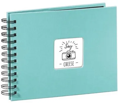 Productafbeelding van Spiraalalbum 24 x 17 cm met 50 Zwarte Pagina's en Pergamijn Scheidingsbladen