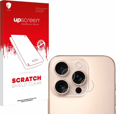 Produktbild von upscreen Schutzfolie für Apple iPhone 16 Pro Max (NUR Kameraschutz) Displayschutz Displayschutzfolie Folie Klar Transparent