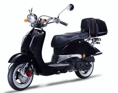 Produktbild von Motorroller Strada mit Top Case 50 ccm 45 km/h, Euro 5, schwarz, Sitzbank schwarz, GT Union