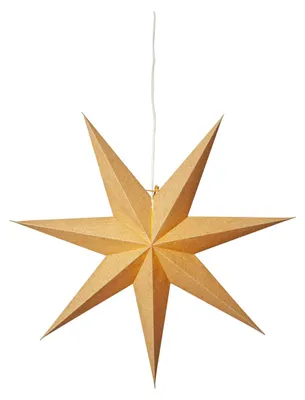 Produktbild von Star Trading Paper Star Baumwolle, Gold, Papier, Weihnachten, 1 Stück(e), 600 mm, 160 mm
