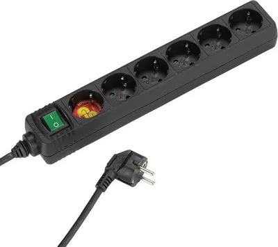 Produktbild von ViVanco™EBLS 6S - 6fach Steckdosenl.schaltbar