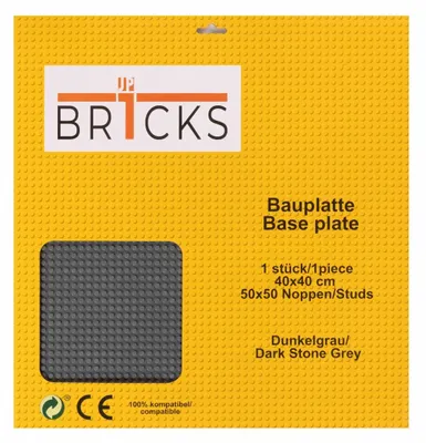 Produktbild von BR1CKS Baseplate Dark Stone Grey 50x50