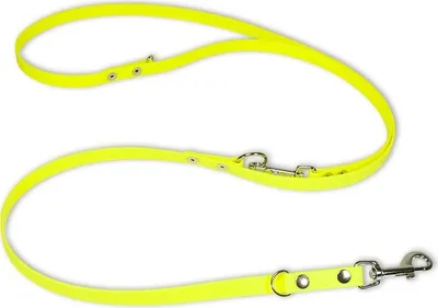 Produktbild von Mystique® Biothane verstellbare Leine 16mm neon gelb 250cm