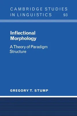 Produktbild von Inflectional Morphology