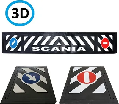 Image de Scania aile combi 3D en relief | 35x240cm, en caoutchouc résistant