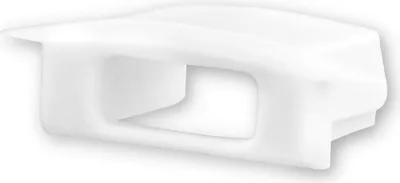 Produktbild von ISOLED Endkappe EC26W weiß für Profil DIVE12 FLAT mit Kabeldurchführung, 1 STK