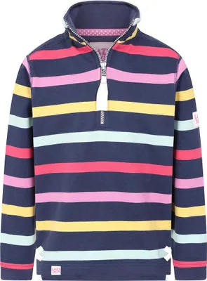 Produktbild von Lazy Jacks - "Twilight" Sweatshirt für Mädchen, mit kurzem Reißverschluss LJ397 (92) (Bunt)