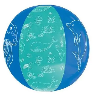 Produktbild von Strandball ECO, Ø 29 cm, türkis, 100 % Recyclingmaterial