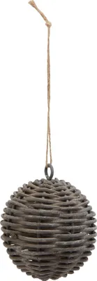 Produktbild von Hill Interiors - Christbaumkugel "The Noel Collection", Korbweide HI5175 (Einheitsgröße) (Braun)