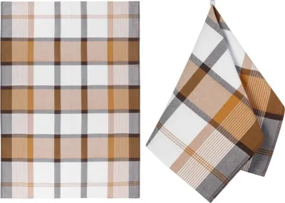 Obrázek produktu pro Kuchyňská utěrka 1 ks - 50x70 cm - Hořčicová,Šedá,Bílá