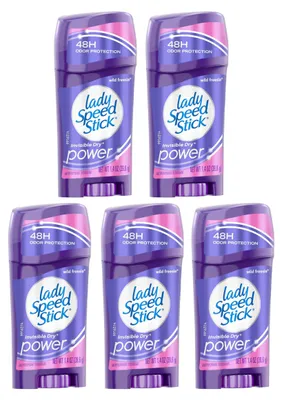 Immagine prodotto di Lady Speed Stick Wild Freesia Invisible Dry Deodorante Stick – Confezione da 5 pezzi - 5x39,6g