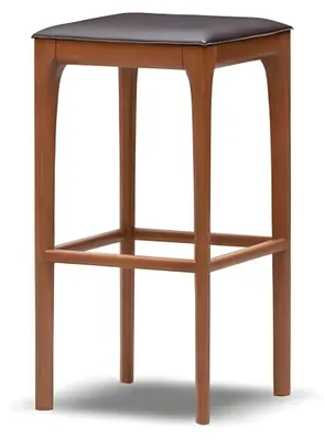 Produktbild von Brauner Holzstuhl im eleganten Design für Zuhause