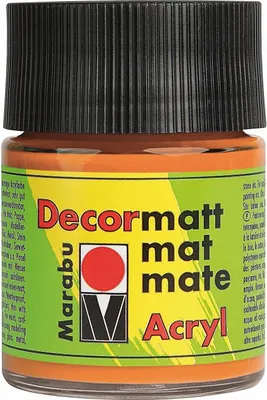Produktbild von Marabu 14010005013, 50 ml, Orange, Matte, Flasche, Wetterfestigkeit