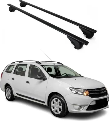 Image de Barres de toit Transversales pour Dacia Logan 2012-2020 Fer Noir
