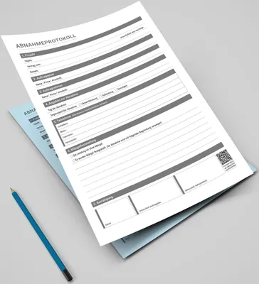 Produktbild von Abnahmeprotokoll Formular A4-Block selbstdurchschreibend