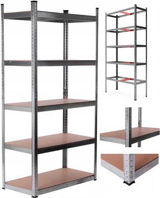 Obrázek produktu pro Garážový kovový dílenský regál 5P 220x110x45