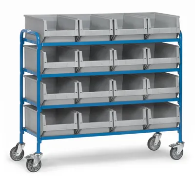 Zdjęcie produktu dla fetra 32951, Stal, Wózek transportowy, Niebieski, 250 kg, 4 szt., 12,5 cm