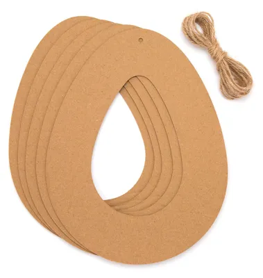 Bastelkranz für Ostereier, 10 Stück, weiß, 23,5 cm