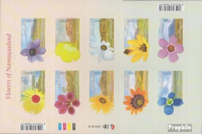 Produktbild von Briefmarken Südafrika 2008 Mi 1795-1804 Kleinbogen (kompl.Ausg.) gestempelt Wüstenblüte Namaqualand