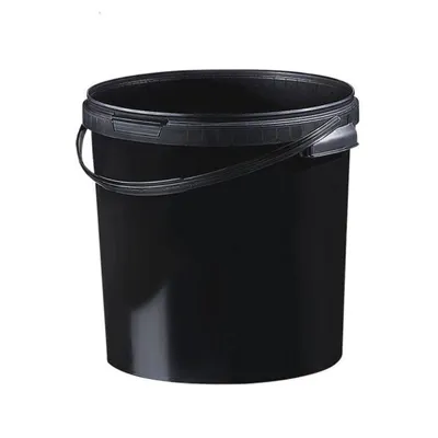 Produktbild von Kunststoff Eimer farbig, 21,1 ltr., mit Deckel, schwarz
