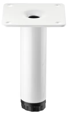 Produktbild von SOTECH Möbelfuß LIMA Ø 25 mm – Höhe 100 mm, weiß matt