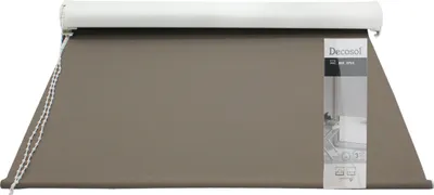 Produktbild von Decosol Rollo 57x170cm braun, verdunkelnd , selbstklebend , klemmend  - Ref.5735