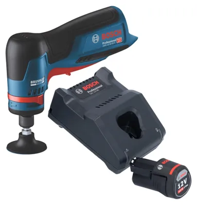 Immagine prodotto di Bosch GWG 12V-50 S Smerigliatrice professionale a batteria 12 V 6 mm brushless + 1x batteria ricaricabile 3,0 Ah + caricabatterie