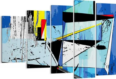 Produktbild von Bild auf Leinwand - Leinwandbild - Abstraktion modern - 150x100cm - Wand Bild - Wanddeko - Leinwanddruck - Bilder - Kunstdruck - Wanddekoration - Leinwand bilder - Wandkunst - EG150x100-3913