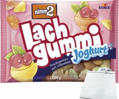 Produktbild von nimm 2 Lachgummi Joghurt (250g Packung) + usy Block